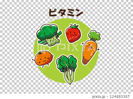 ビタミン　ゆるかわキャラ 124883387