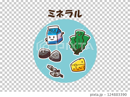 ミネラル　ゆるかわキャラ 124883390