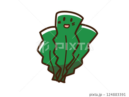 海藻　ゆるかわキャラ 124883391