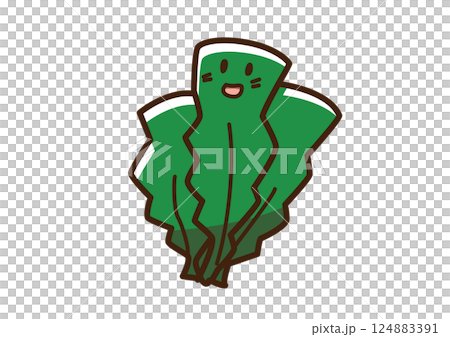 海藻　ゆるかわキャラ 124883391