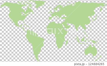 世界地図 世界地図 124884265