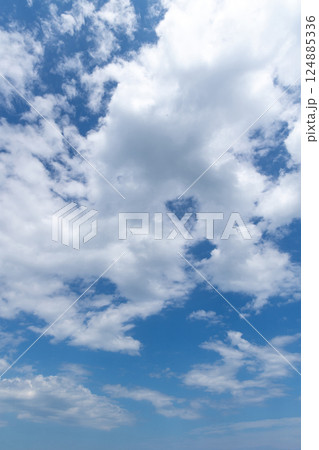 青空に浮かぶ白い雲 124885336