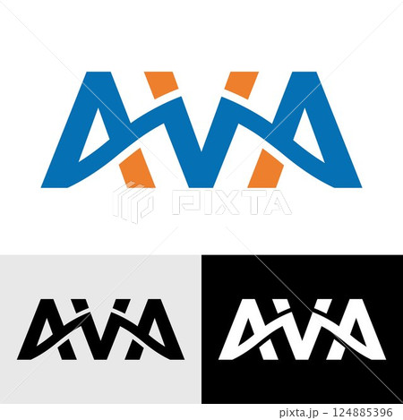 Abstract Modern Initial AVA Letter Vector Logo Design Template	 Abstract Modern Initial AVA Letter Vector Logo Design Template	 124885396