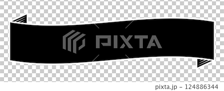 復古絲帶矢量插圖。古董裝飾藝術風格捲軸絲帶框架。 復古絲帶矢量插圖。古董裝飾藝術風格捲軸絲帶框架。 124886344