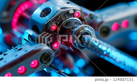 Dental nanorobots performing delicate microsurgery on gum tissue, removing diseased cells 124887131
