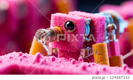 Dental nanorobots performing delicate microsurgery on gum tissue, removing diseased cells 124887132