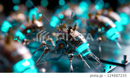 Nanobots rebuilding dentin structure from within a tooth cavity Nanobots rebuilding dentin structure from within a tooth cavity 124887235