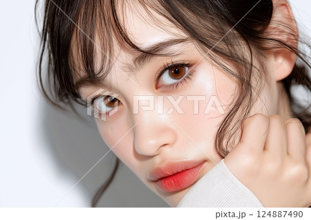 美肌女性・スキンケア「AI生成画像」 124887490