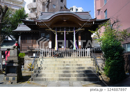 池尻稲荷神社 拝殿 東京都世田谷区池尻 池尻稲荷神社 拝殿 東京都世田谷区池尻 124887897