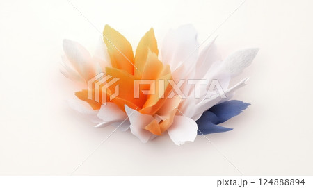 Closeup of a Beautiful Pastel Floral Arrangement with Delicate Petals 124888894