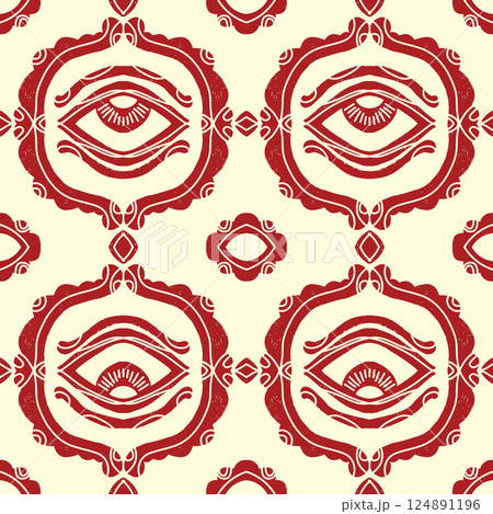 seamless pattern with decorative   flowers 124891196
