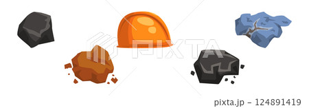 Earth Exploration and Geological Discovery Tool Vector Set 124891419