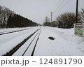 鉄道　北海道　根室本線　東滝川駅　構内　新得方面　2025 124891790