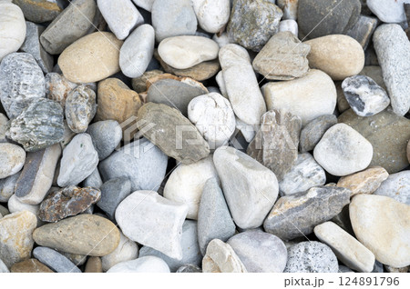 Natural Pebble Stone Texture for Background and Design Concepts 124891796