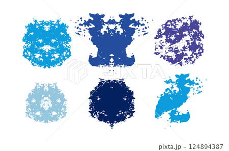 Color collection of abstract grunge design elements vector 124894387