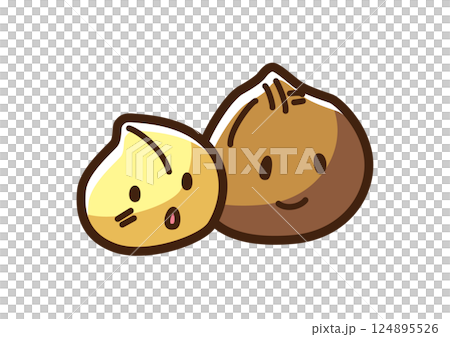 澳洲堅果可愛角色 124895526