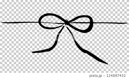 リボン 毛筆手書き のし紙イラスト背景素材 黒白色モノクロ 贈答品 png透明 リボン 毛筆手書き のし紙イラスト背景素材 黒白色モノクロ 贈答品 png透明 124897432