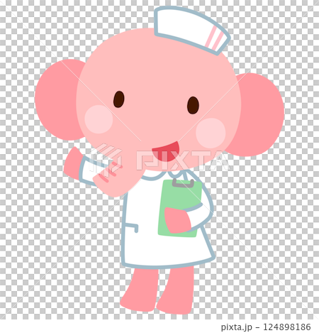 Elephant Nurse Doctor 124898186