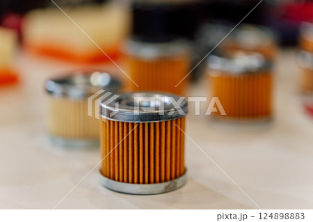 fuel filters for motorcycle. paper air filters for scooter. spare part for cleaning fuel motorcycle 124898883
