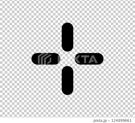 Cross button icon illustration vector 124899661
