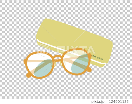 眼鏡と眼鏡ケース-4色 124901125