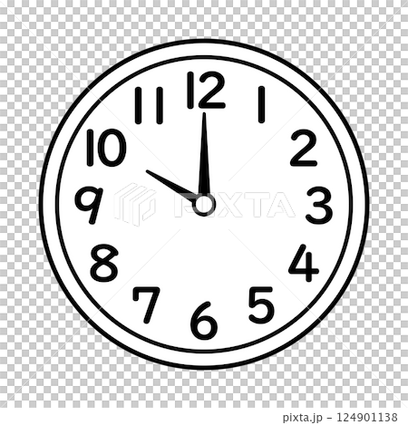 指向 10 點的類比時鐘 指向 10 點的類比時鐘 124901138