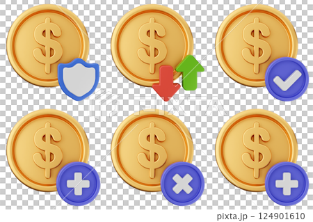 3d money dollar payment finance business icon set bundle 3d money dollar payment finance business icon set bundle 124901610