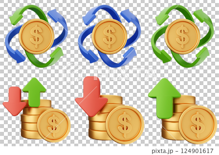 3d money dollar payment finance business icon set bundle 3d money dollar payment finance business icon set bundle 124901617