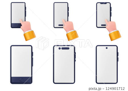 3d smartphone app icon set bundle 124901712