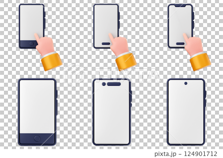 3d smartphone app icon set bundle 124901712