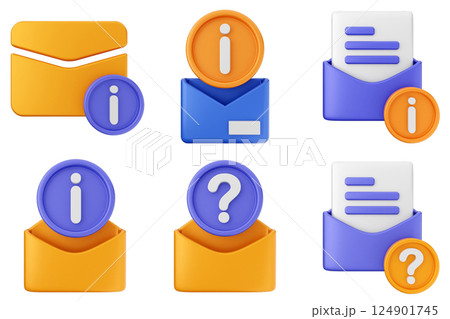 3d helpdesk support center customer service icon set bundle 124901745