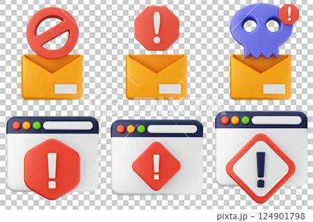 3d internet security protection icon set bundle 3d internet security protection icon set bundle 124901798