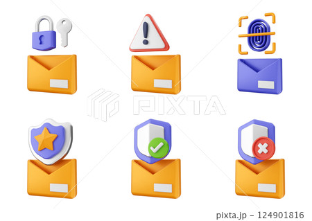 3d internet security protection icon set bundle 3d internet security protection icon set bundle 124901816