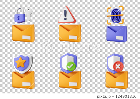 3d internet security protection icon set bundle 3d internet security protection icon set bundle 124901816