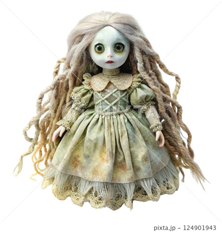 Creepy Horror Rag Dolls watercolor 124901943