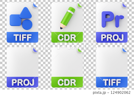 3d file format type icon tiff cdr proj 124902062