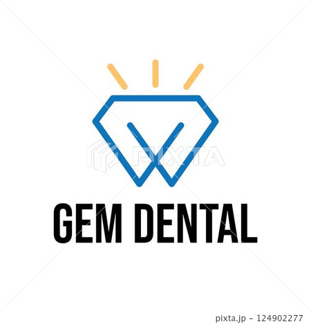 W Letter Business Gem Stone Dental Abstract Line Logo Template W Letter Business Gem Stone Dental Abstract Line Logo Template 124902277