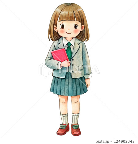 Cute kid style International students 124902348
