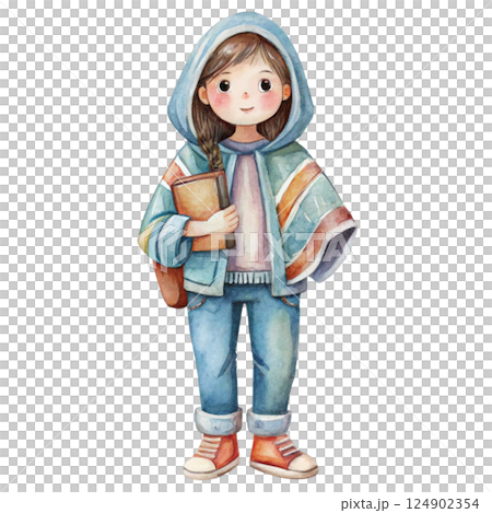 Cute kid style International students Cute kid style International students 124902354