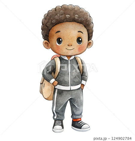 Black people wearing fashionable clothes 124902784