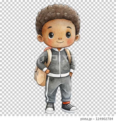 Black people wearing fashionable clothes 124902784
