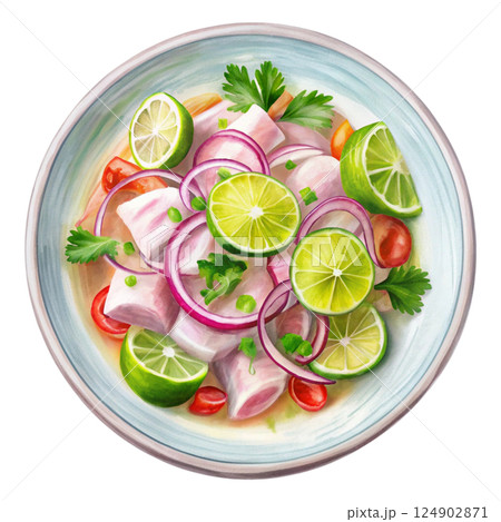 National food Clipart Watercolor 124902871