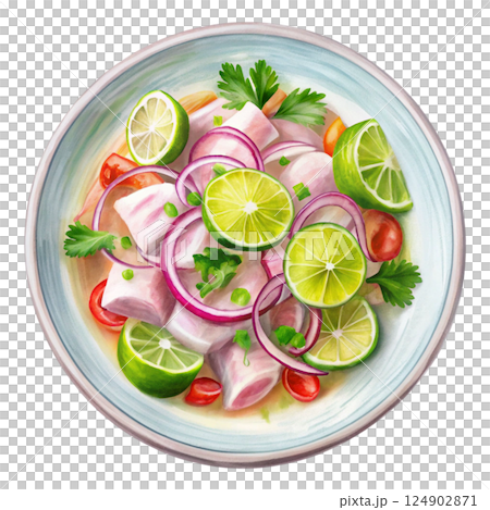 National food Clipart Watercolor 124902871