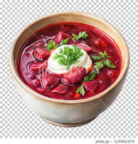 National food Clipart Watercolor 124902879