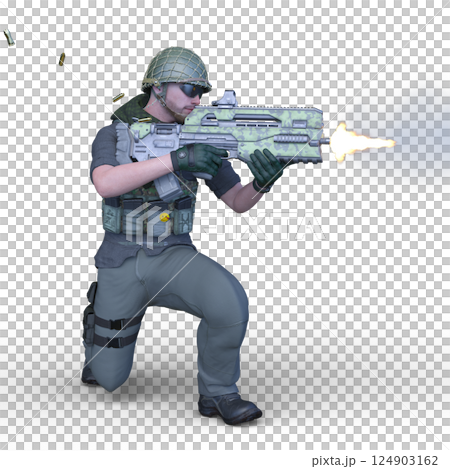 一名士兵 一名士兵 124903162