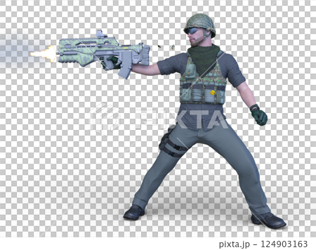 一名士兵 124903163