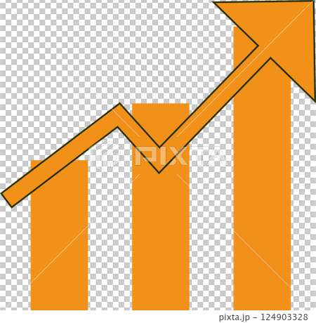 快速上升的圖表 124903328