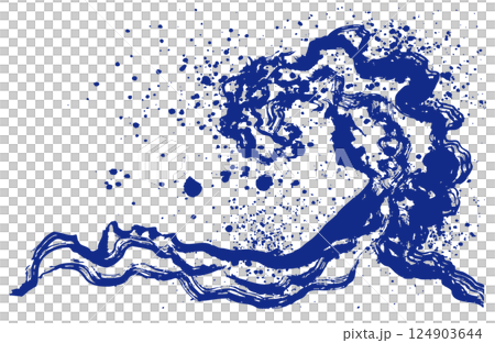 納米飛濺手寫筆刷圖 124903644