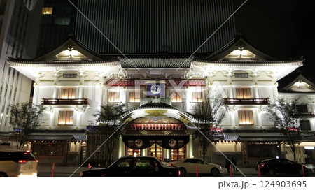 歌舞伎座ライトアップ 124903695