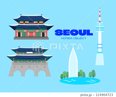 Korea City Travel Landmark Object 124904723